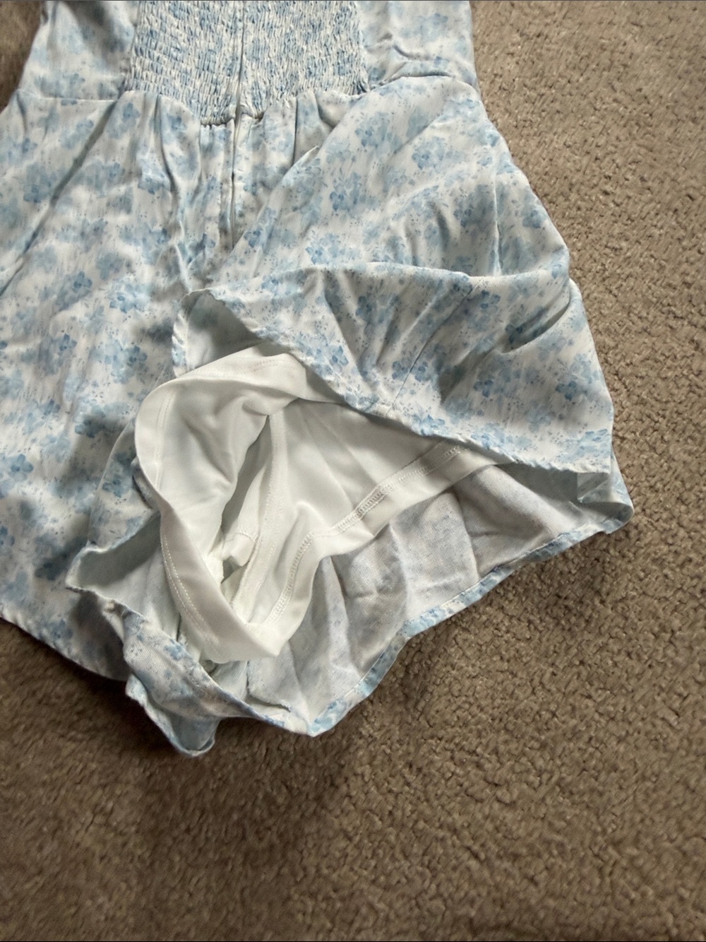Altar'd State Blue Floral Romper - Picture 4 of 4